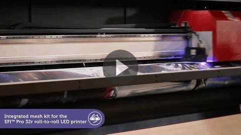 EFI Power Tools: Integrated mesh kit for the EFI™ Pro 32r+ roll-to-roll LED printer