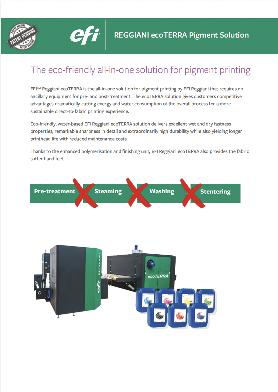 EFI Reggiani ecoTERRA Datasheet supporting visual