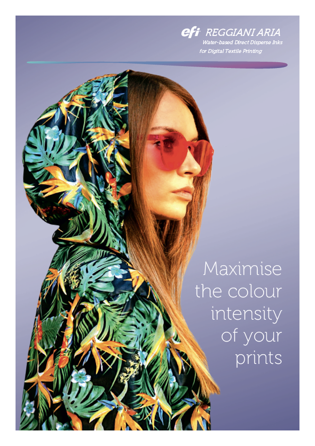 EFI Reggiani ARIA Inks supporting visual