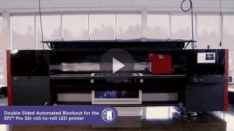 EFI Power Tools Double-Sided Automated Blockout for the EFI™ Pro 32r roll-to-roll LED printer