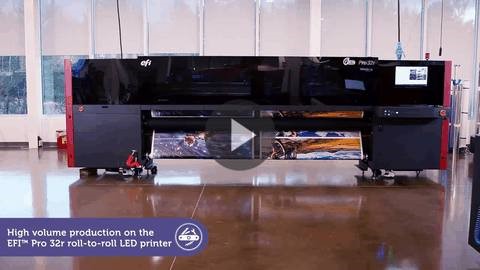 EFI Power Tools: High volume production on the EFI™ Pro 32r roll-to-roll LED printer