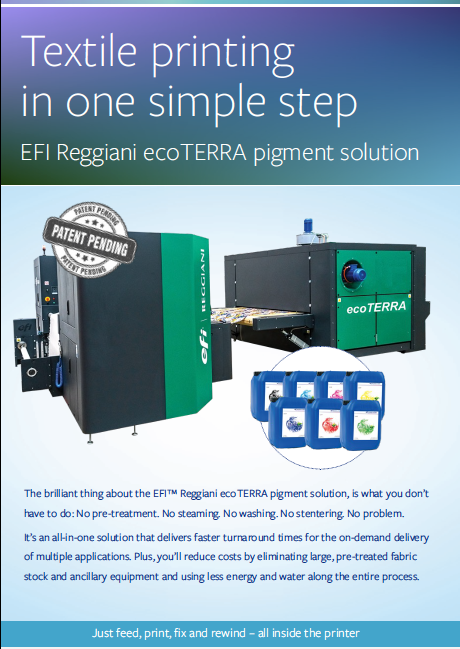 EFI Reggiani ecoTERRA Pigment Solution supporting visual