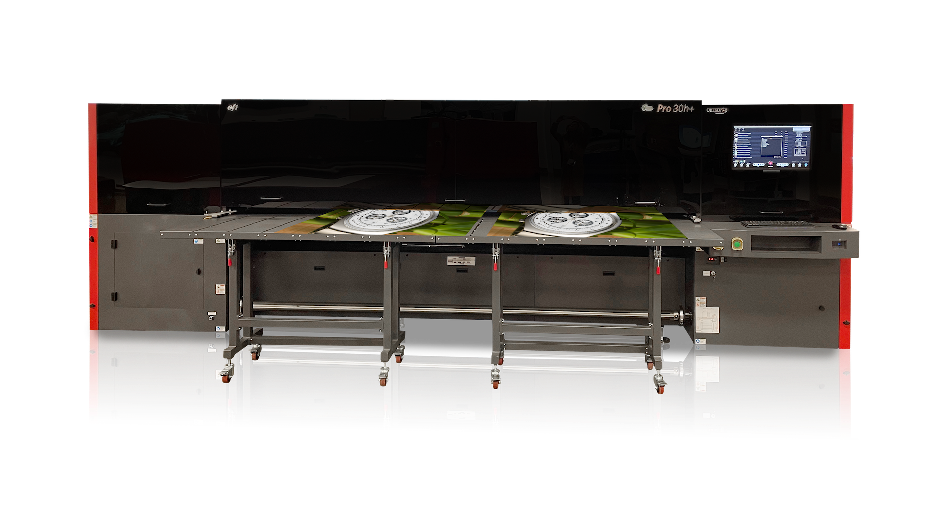 EFI Pro 30h+ hybrid LED printer.