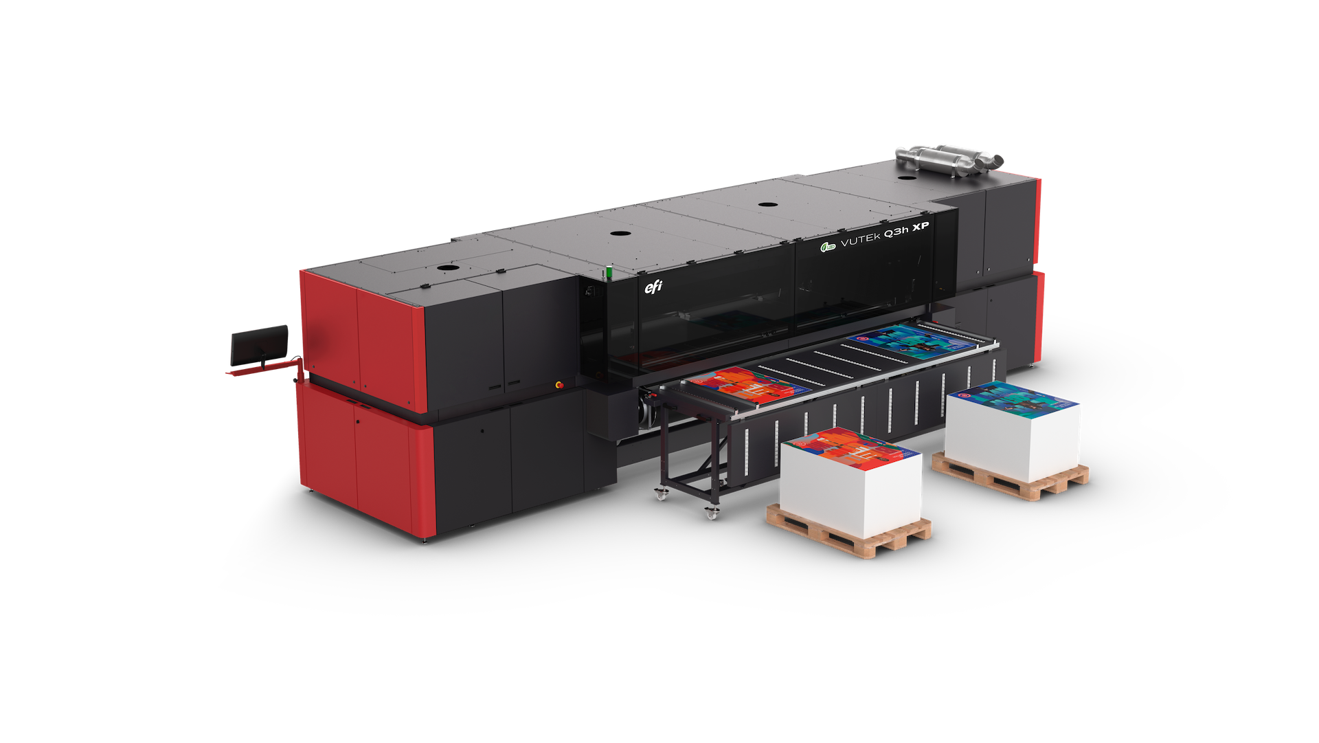 EFI VUTEk Q3h XP hybrid LED printer.